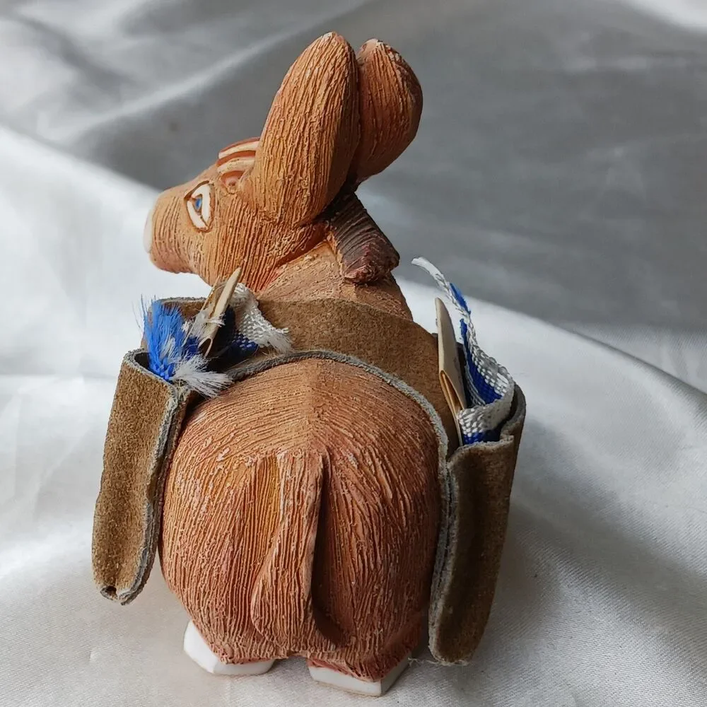 Vintage Artesania Rinconada Art Pottery Hand Crafted Clay Figurine- DONKEY